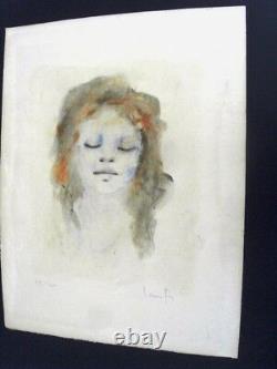 Leonor Fini 2 Grandes Lithos Couleurs Anciennes -signées- Colère Douceur