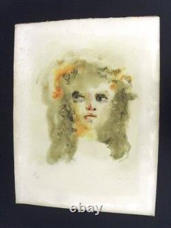 Leonor Fini 2 Grandes Lithos Couleurs Anciennes -signées- Colère Douceur