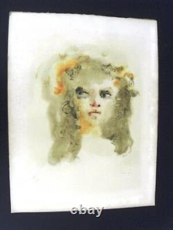 Leonor Fini 2 Grandes Lithos Couleurs Anciennes -signées- Colère Douceur