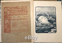 Les 6 Vierges Lithographies Originales PAUL BERTHON Art Nouveau Symboliste 1902