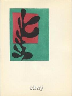 Lithographie Galerie Berggruen par Mourlot daprès H. Matisse. 1953. Algue blanche