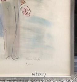 Lithographie Originale Raoul DUFY (1877-1953) Portrait Homme Signée Numérotée