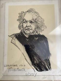 Lithographie originale Claude WEISBUCH Honoré Daumier II