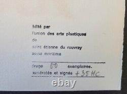 Lithographie originale, signée Edouard Pignon, 1979