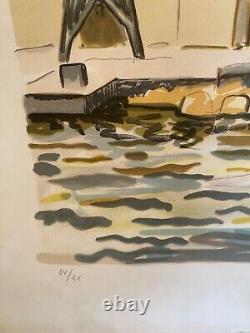 Lithographie originale signée, Yves Brayer, numérotée VI/XX, Le fort St Nicolas