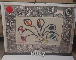 Lithographie originale signée numérotée Pierre Alechinsky Babord 1968