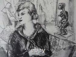 Luc-Albert MOREAU Peintre et art africain, Lithographie originale signée