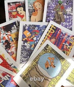 MISAKO Lot de 10 Ouvres Street Pop Art Icônes Populaires Culture De Masse