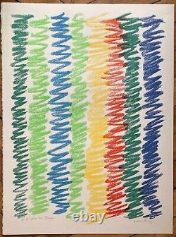 Man Ray lithographie originale signée art abstrait abstract surréalisme art