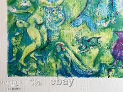 Marc Chagall Lithographie COA Original Numéroté à Main Signé Collection