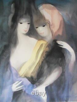 Marie LAURENCIN Les deux amies Lithographie originale signée