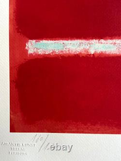 Mark Rothko Lithographie COA Originale Signée Numérotée À La Main Limitée Timbre