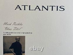 Mark Rothko Lithographie COA Originale Signée Numérotée À La Main Limitée Timbre