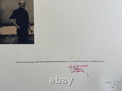 Mark Rothko Lithographie COA Originale Signée Numérotée À La Main Limitée Timbre