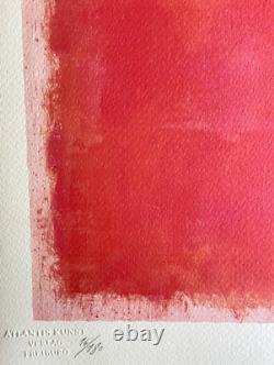 Mark rothko Lithographie COA Original Signé Numéroté Limité Estampillé 180