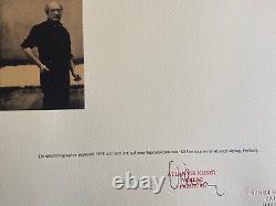 Mark rothko Lithographie COA Original Signé Numéroté Willem De Kooning