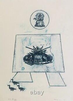 Max ERNST Sans-titre Lithographie originale signée 1972