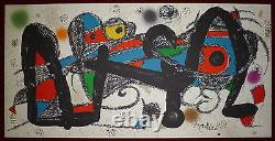 Miro Joan Lithographie originale sur velin signée art abstrait surréalisme