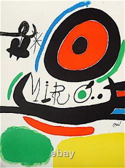 Miro Joan Lithographie sur velin signée 1970 art abstrait abstract surréalisme