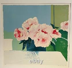 Muhl Roger Bouquet De Pivoines Lithographie Originale Signée Épreuve D'artiste