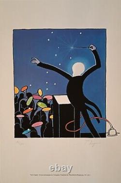 Original Tomi Ungerer Chef d'orchestre numérotée 141/150 signée par l'artiste