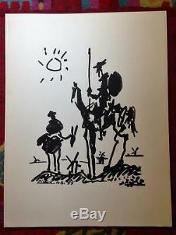 PICASSO Pablo DON QUICHOTTE LITHOGRAPHIE ORIGINALE VELIN SIGNEE