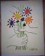 Picasso (d'après) Bouquet De La Paix Lithographie Originale Signee Gd Format