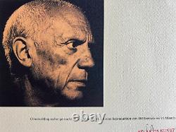 Pablo Picasso Lithographie COA Original Signé Numéroté Et Limité 180 Ex