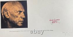 Pablo Picasso Lithographie COA Original Signé Numéroté à Main au Crayon