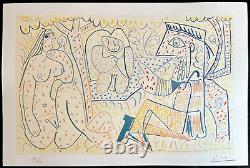 Pablo Picasso (Lithographie COA Original) Signé Numéroté au Crayon Limité