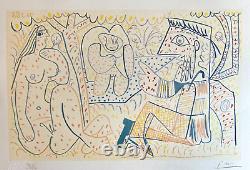 Pablo Picasso (Lithographie COA Original) Signé Numéroté au Crayon Limité