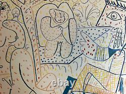 Pablo Picasso (Lithographie COA Original) Signé Numéroté au Crayon Limité