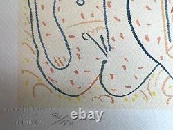 Pablo Picasso (Lithographie COA Original) Signé Numéroté au Crayon Limité