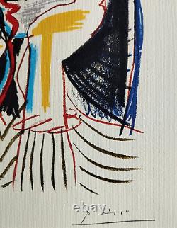 Pablo, Picasso Lithographie COA Original Signé Numéroté au Crayon Limité