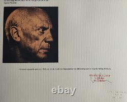 Pablo, Picasso Lithographie COA Original Signé Numéroté au Crayon Limité