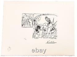 Pablo Picasso, lithographie originale 1973/ Suite Vollard/ Signée, numérotée