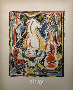 Paul-Louis Guilbert lithographie art abstrait surréalisme abstraction sur velin