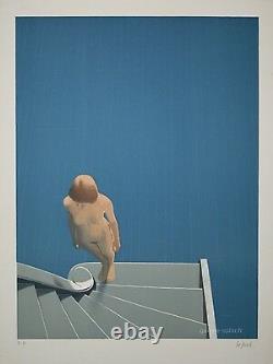 Philippe BEZARD -Lithographie originale signée L'escalier
