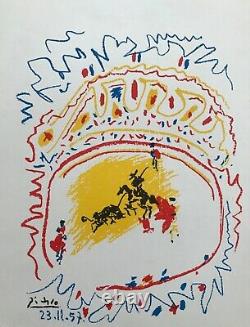 Picasso Lithographie La Petite Corrida Mourlot Rare Original Lithograph 1957