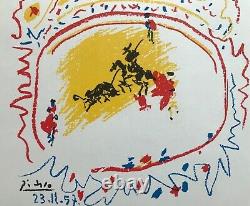 Picasso Lithographie La Petite Corrida Mourlot Rare Original Lithograph 1957