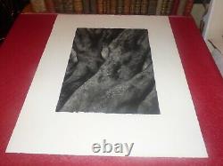 ROBERT SIMON LITHOGRAPHIE ORIGINALE SIGNEE ABSTRACTION ARBRES 8/30 Ca 1980