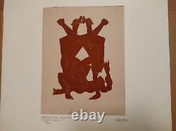 Rare lithographie de Henri Laurens (1885-1954) artiste majeur du cubisme