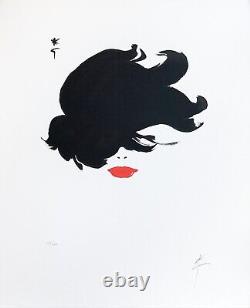 René Gruau (1909-2004) Lithographie originale signée (Rouge baiser)