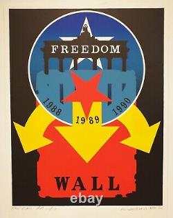 Robert INDIANA The Wall (Freedom Wall). 1990. Lithographie originale signée