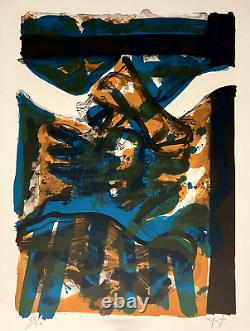 Rodolfo Nieto Lithographie originale signée abstract art abstraction Mexique art