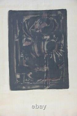 Roger-Edgar GILLET Lithographie lithograph signée numérotée 1957 figuration