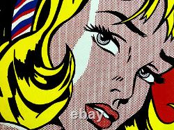 Roy Lichtenstein Lithographie COA Original Numéroté à Main Signé Limité