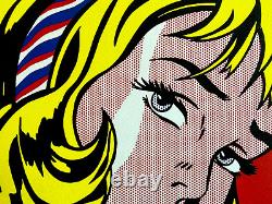 Roy Lichtenstein Lithographie COA Original Numéroté à Main Signé Limité