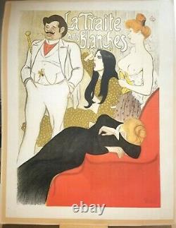 STEINLEN T. A. La Traite des blanches 1899 affiche lithographique en couleurs