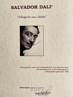 Salvador. Dali Lithographie COA Original Signé Numéroté à Main -dalí, Dali